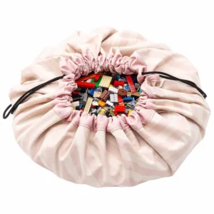 MANTA ORGANIZADORA PLAY&GO RAYAS ROSADAS