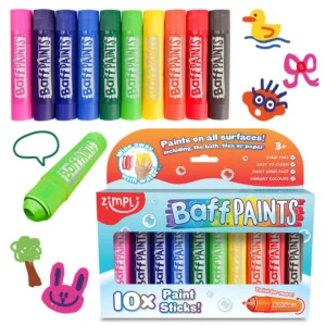 PINTURAS PARA LA TINA 10 COLORES LAVABLES