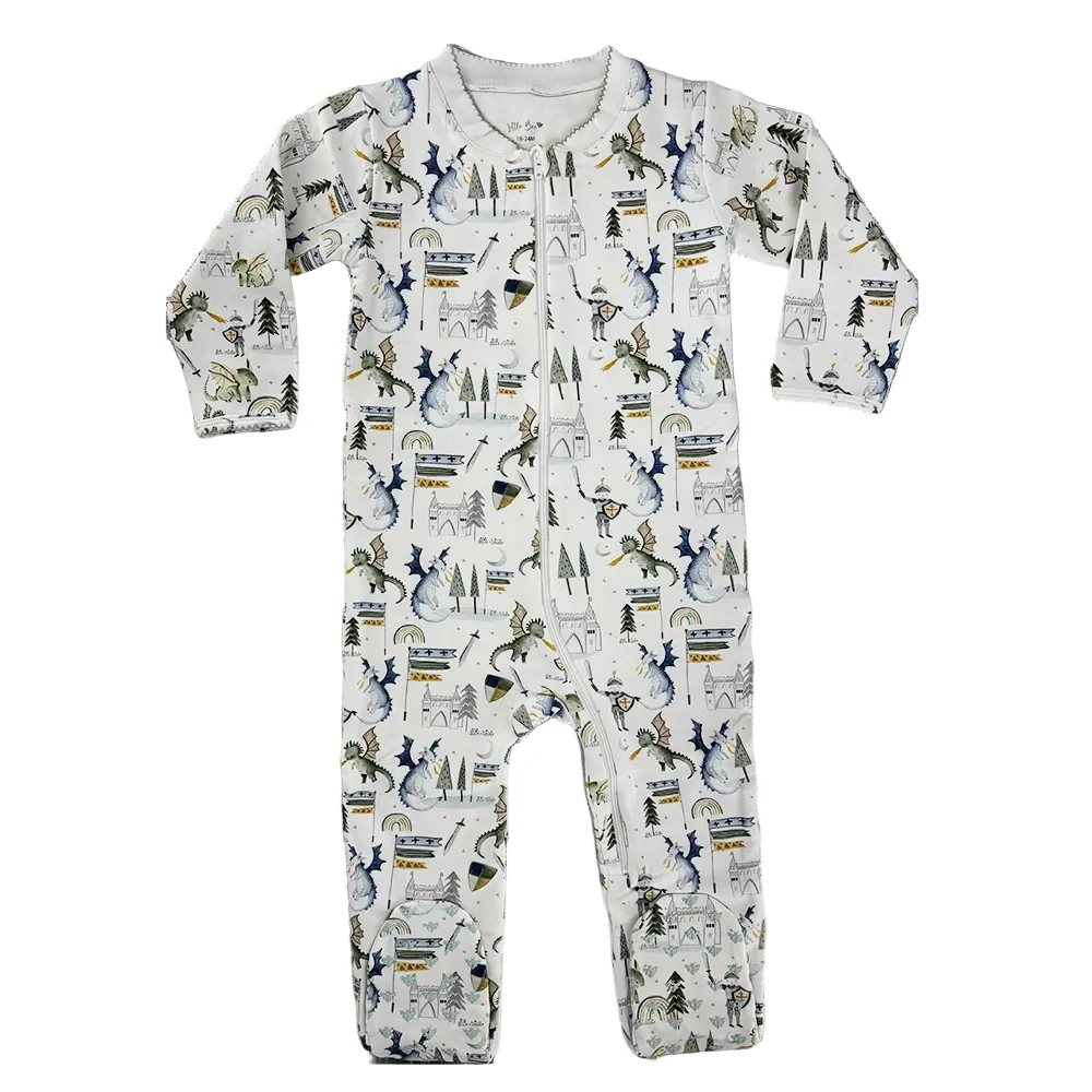 PIJAMA BABY FRANELA DRAGONS RN