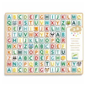 SET DE STICKERS CON RELIEVE DEL ALFABETO