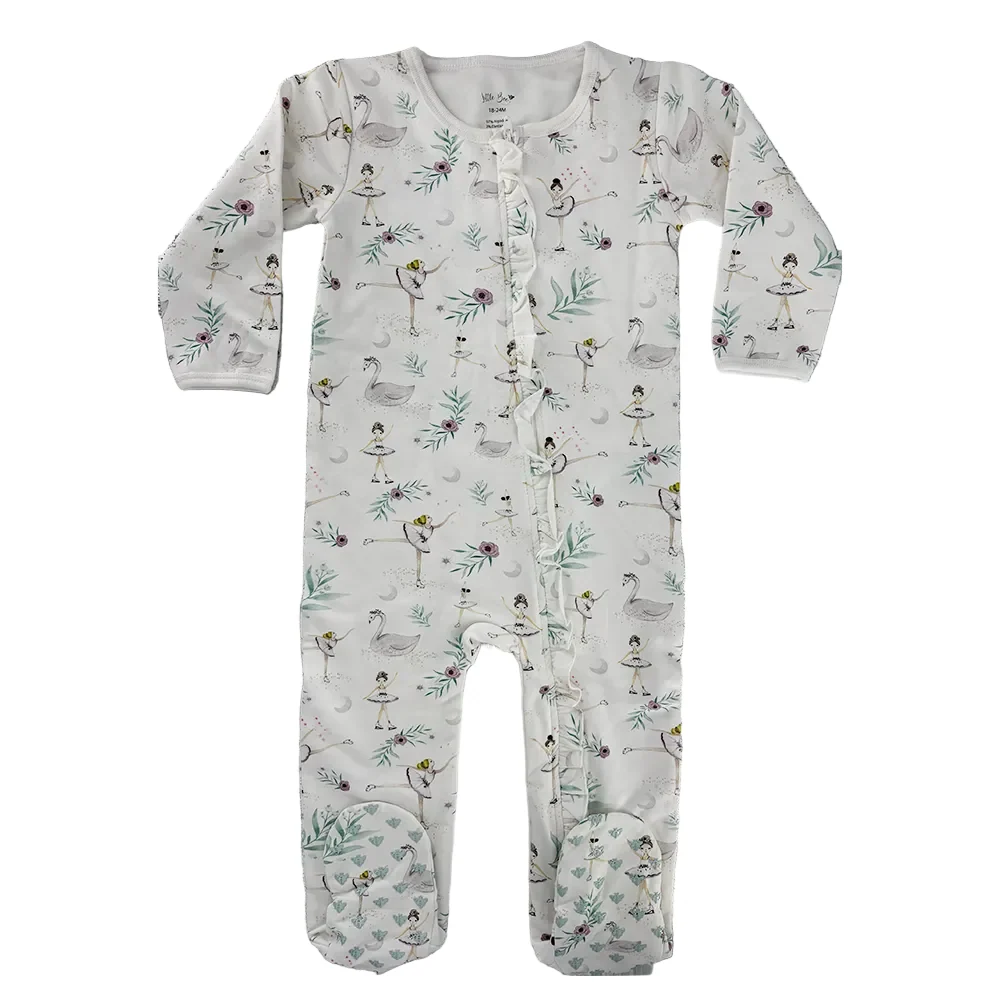PIJAMA BABY FRANELA SWAN 6-9M