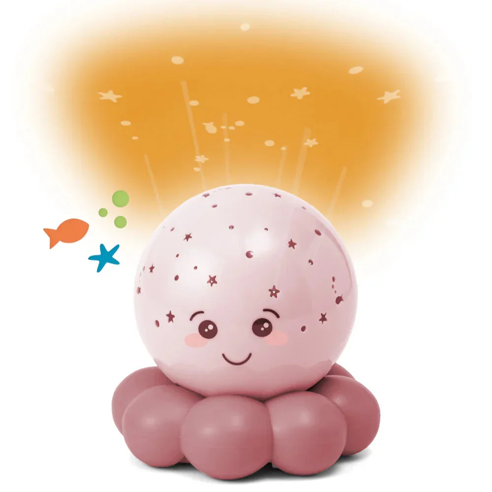 LUZ NOCTURNA PULPO TWINKLES TO GO ROSADO