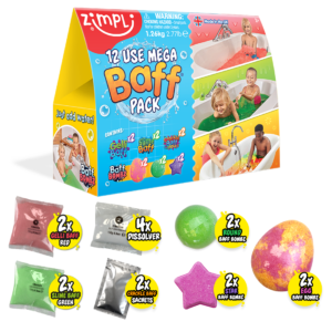 MEGA PACK DE BAÑO SENSORIAL CON BOMZ